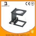 8x30mm Zinc Alloy Metal Folding Magnifier Linen Tester with Pointer (BM-MG7023)